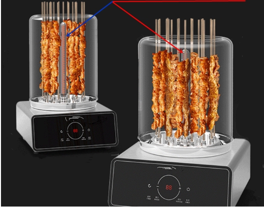 stainless steel food display case infrared heater